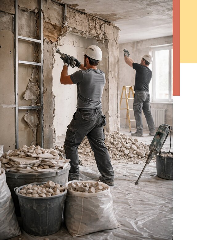 Демонтажные работы в Елизово от 2735 руб. — услуги и цена под ключ | ОТДЕЛОЧНИК-Лзв