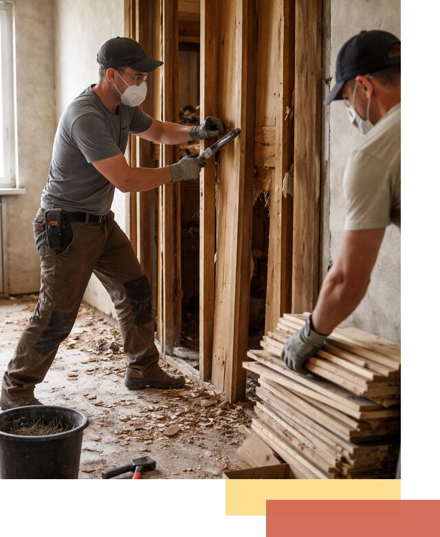 Демонтаж деревянных перегородок в Елизово быстро и аккуратно