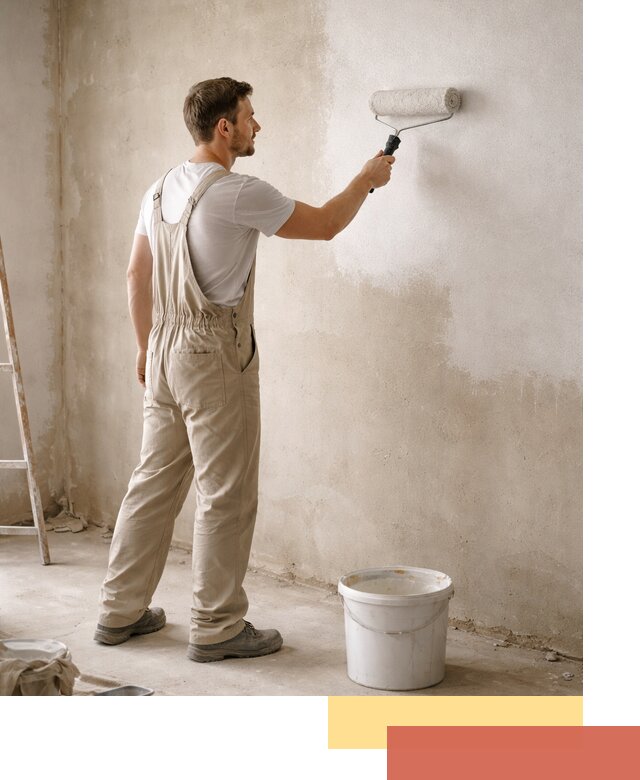 Грунтовка стен под отделку в Елизово профессиональным раствором
