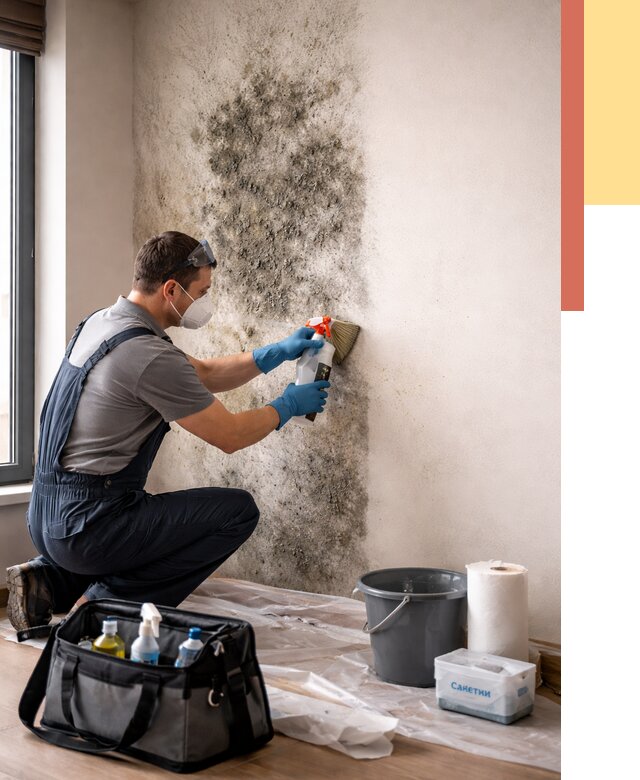 Удаление плесени со стен в Елизово от 2178 руб. — быстро и недорого | ОТДЕЛОЧНИК-Лзв