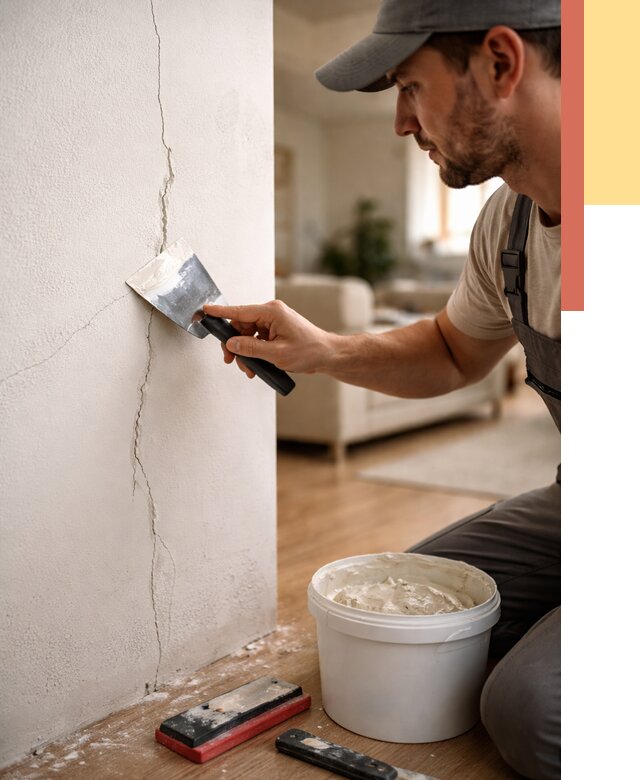 Заделка трещин и сколов в Елизово от 2481 руб. — быстро и недорого | ОТДЕЛОЧНИК-Лзв