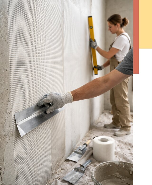 Армирование стен стеклосеткой в Елизово от 3241 руб. под ключ | ОТДЕЛОЧНИК-Лзв