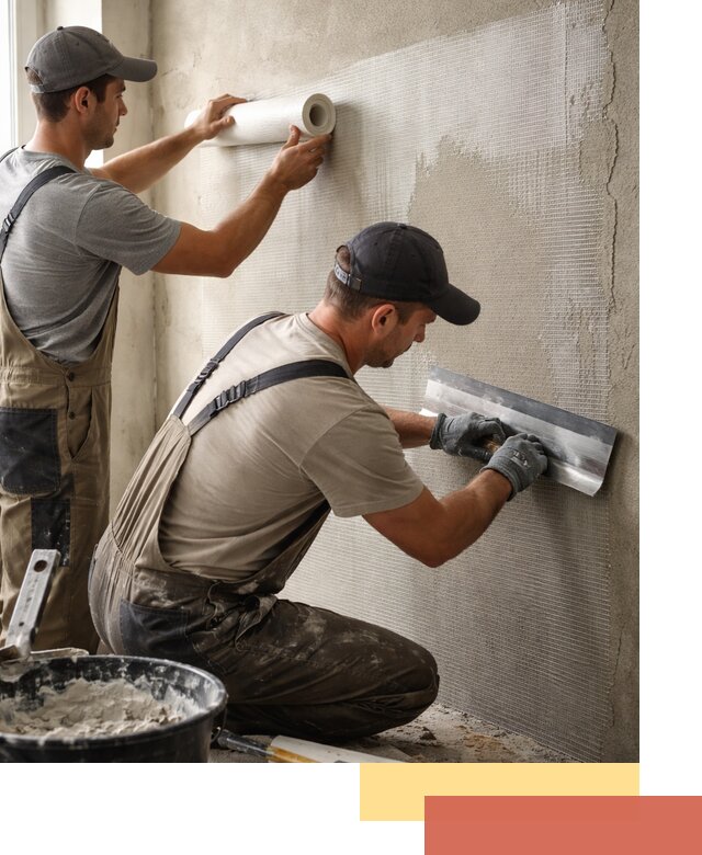 Армирование стен стеклосеткой в Елизово для прочной отделки