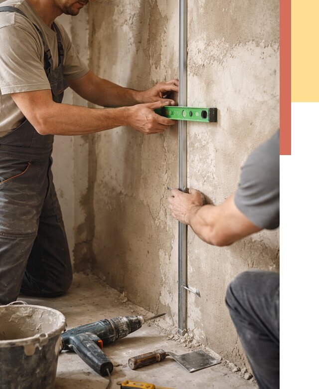 Установка штукатурных маяков в Елизово от 7090 руб. — быстро и недорого | ОТДЕЛОЧНИК-Лзв