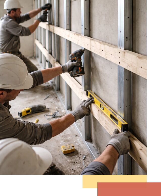 Устройство обрешетки под панели в Елизово