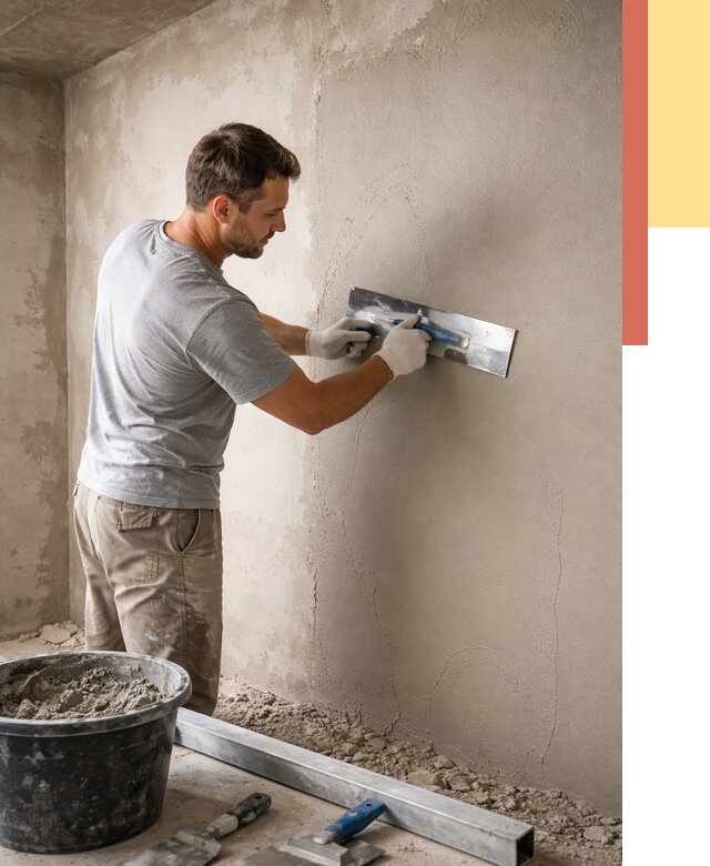 Штукатурка стен без маяков в Елизово от 7292 руб/м2 — услуги и цена | ОТДЕЛОЧНИК-Лзв