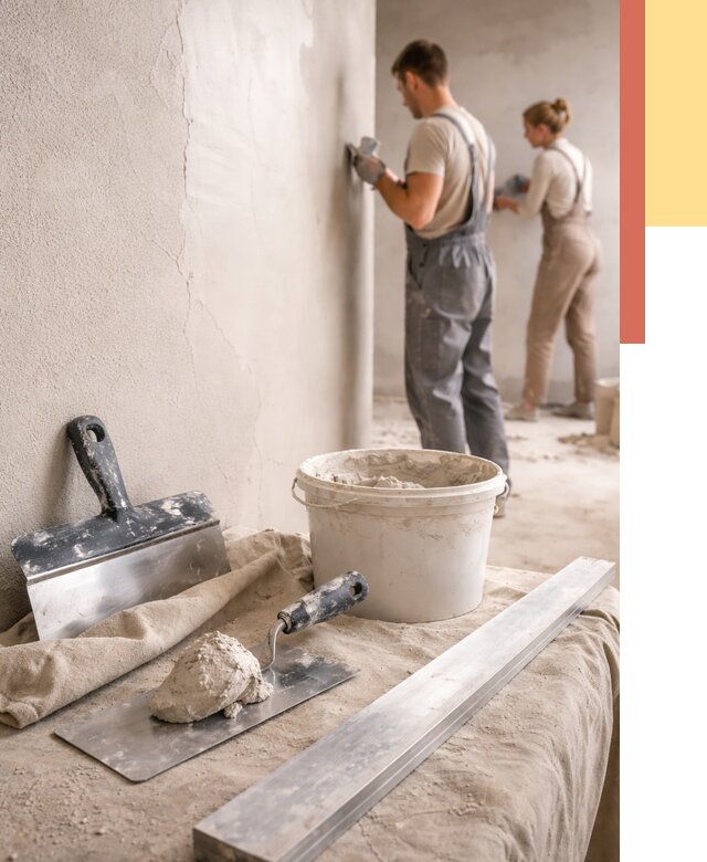 Штукатурка стен гипсовая в Елизово от 4558 руб/м2 — быстро и недорого | ОТДЕЛОЧНИК-Лзв