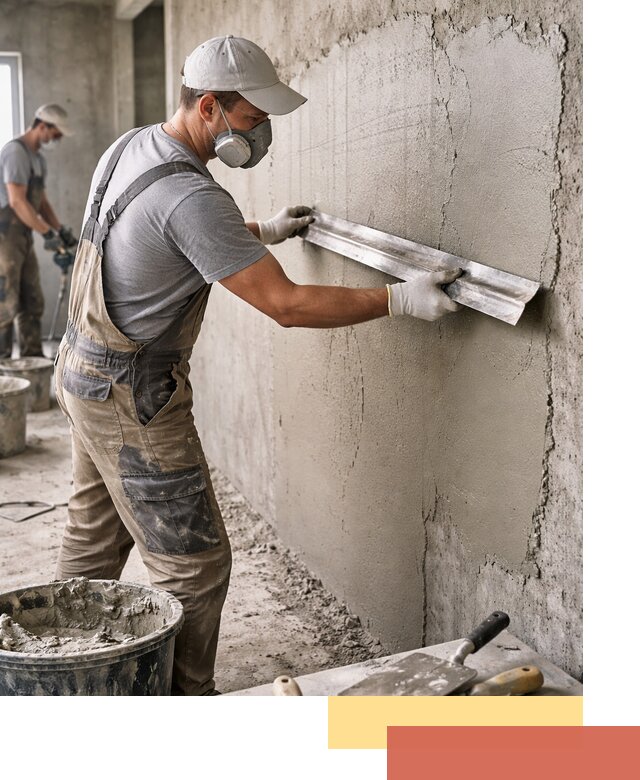 Штукатурка бетонных стен в Елизово качественно и долговечно