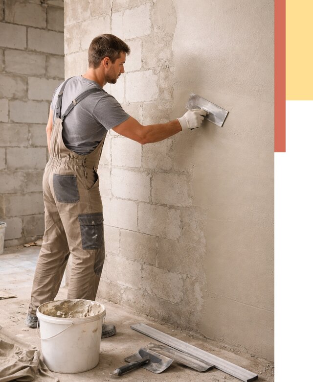 Штукатурка стен из газобетона в Елизово от 2127 руб./м2 — быстро и недорого | ОТДЕЛОЧНИК-Лзв