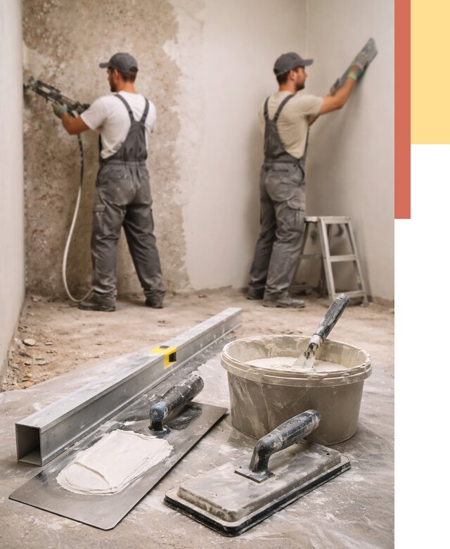 Штукатурка стен под обои в Елизово от 4558 руб./м2 — выравнивание под обои | ОТДЕЛОЧНИК-Лзв