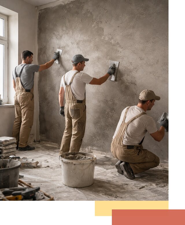 Декоративная штукатурка под бетон в Елизово для стен и потолков