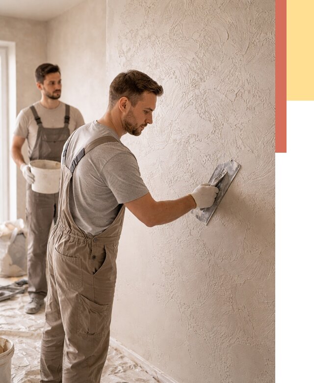 Фактурная штукатурка стен в Елизово от 4254 руб./м² — заказать под ключ | ОТДЕЛОЧНИК-Лзв