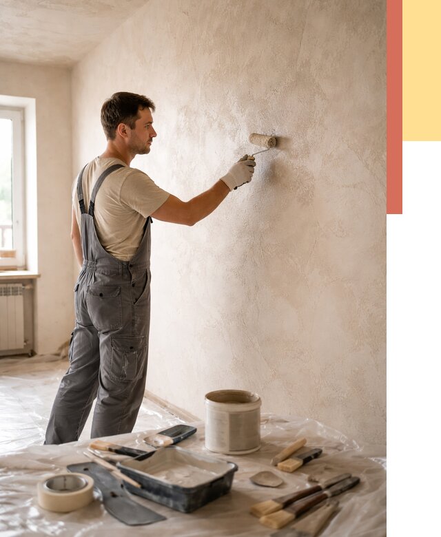 Нанесение лессирующей краски по декоративке в Елизово от 1772 руб. | ОТДЕЛОЧНИК-Лзв