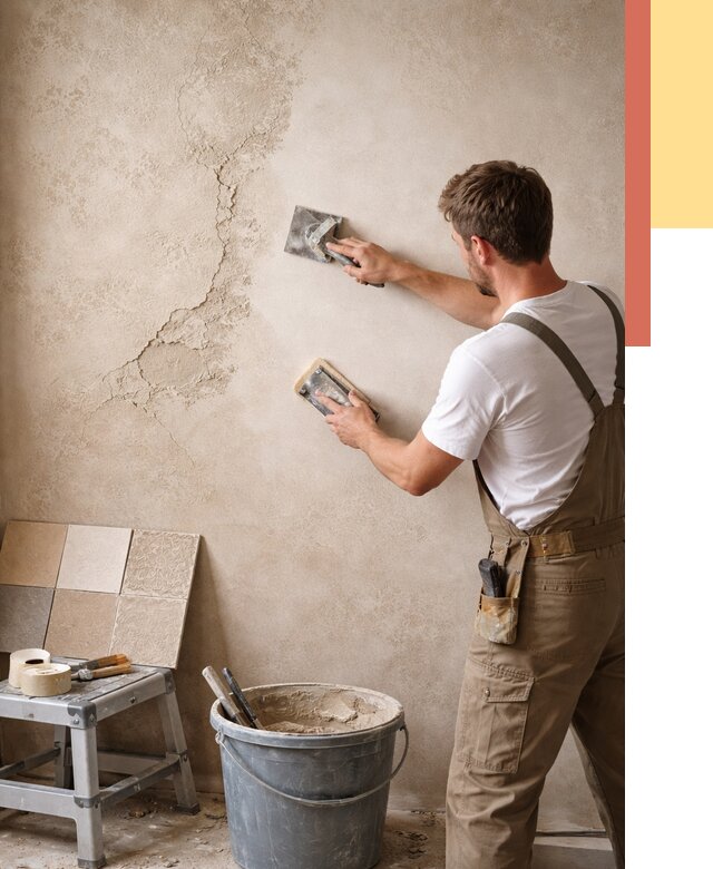 Ремонт декоративной штукатурки в Елизово от 4558 руб. под ключ | ОТДЕЛОЧНИК-Лзв