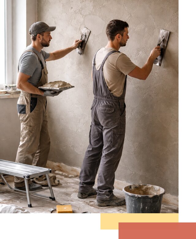 Ремонт декоративной штукатурки и восстановление фактуры в Елизово