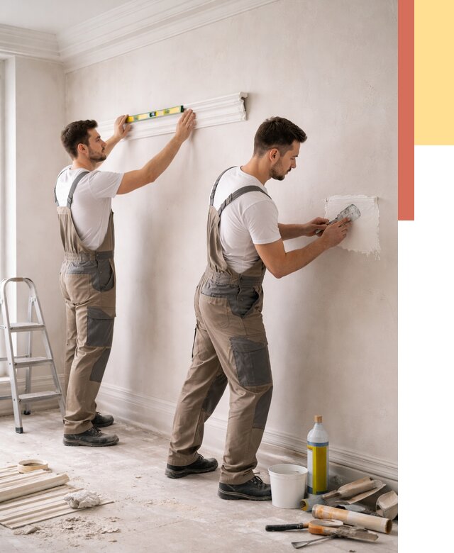 Монтаж лепнины на стены в Елизово от 4558 руб. — недорого, быстро | ОТДЕЛОЧНИК-Лзв