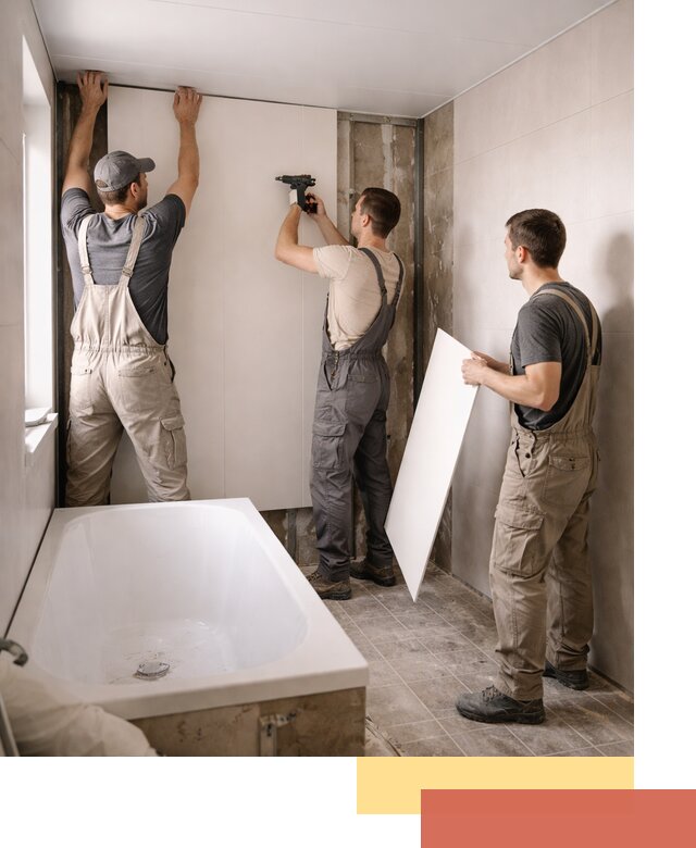 Отделка ванной панели ПВХ профессионально в Елизово