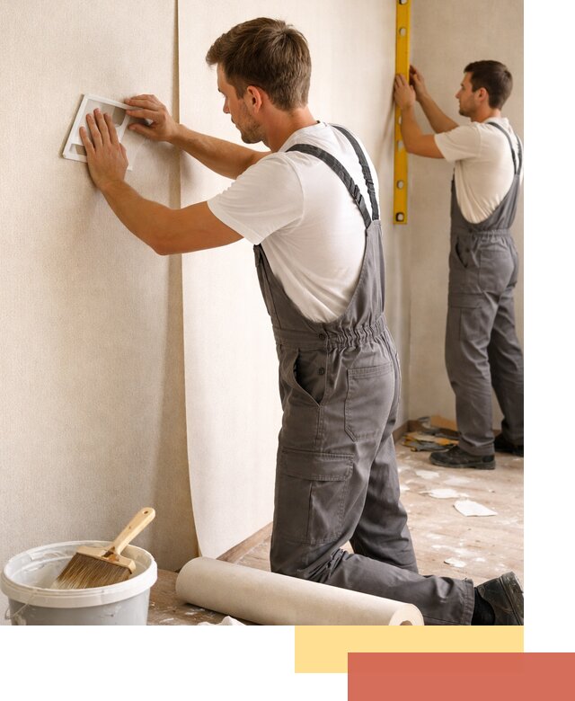 Поклейка бумажных обоев в Елизово качественно и недорого