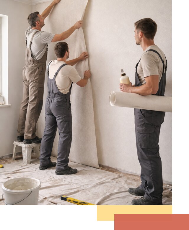 Оклейка стен обоями в Елизово — качественно и профессионально