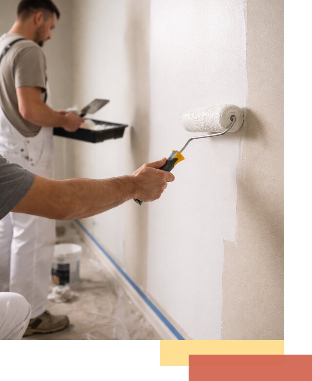 Покраска стен акриловой краской профессионально в Елизово