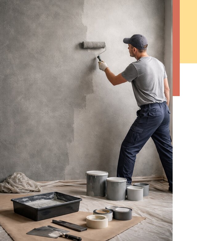 Покраска стен под бетон в Елизово от 658 руб. за м2 — быстро и недорого | ОТДЕЛОЧНИК-Лзв