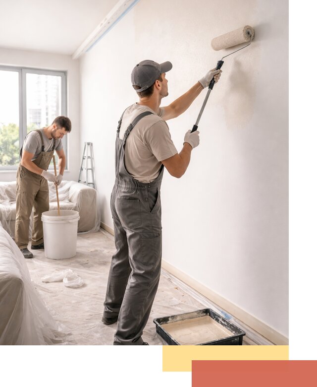 Покраска стен в офисе в Елизово — быстрый и качественный ремонт