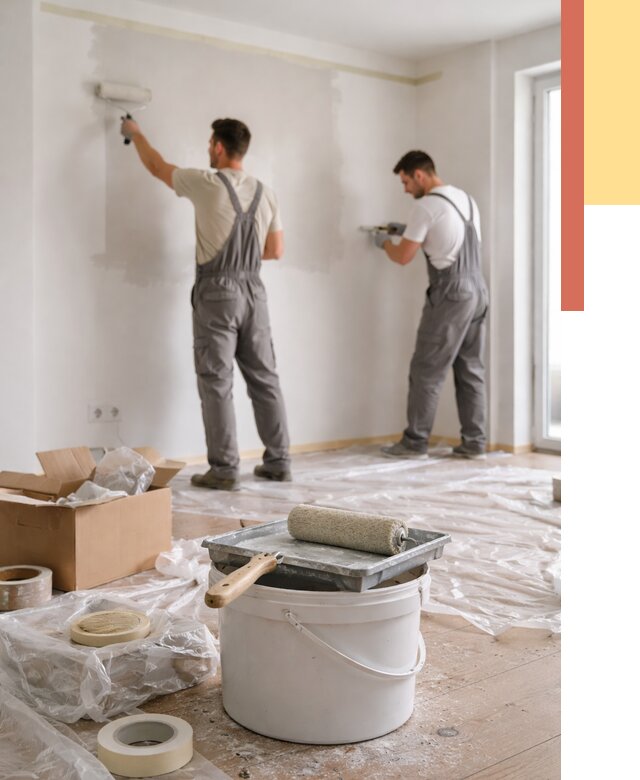 Покраска стен в квартире в Елизово от 2532 руб/м2 — быстро и недорого | ОТДЕЛОЧНИК-Лзв