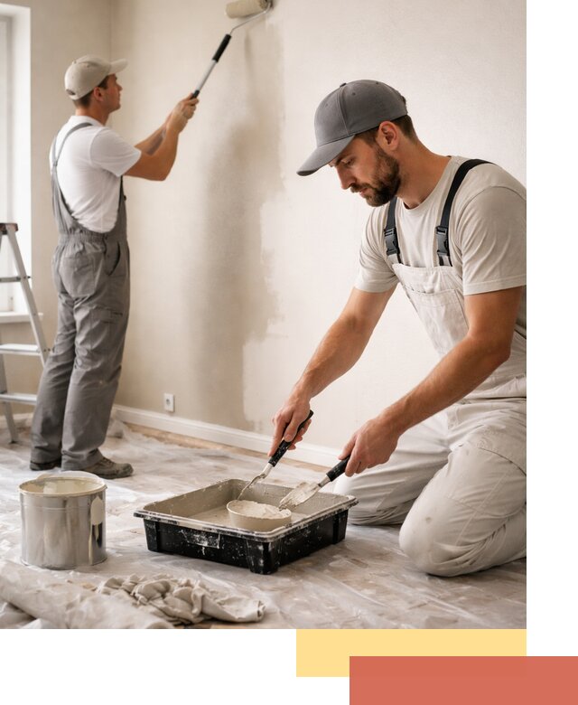 Покраска стен в квартире в Елизово — профессионально и аккуратно