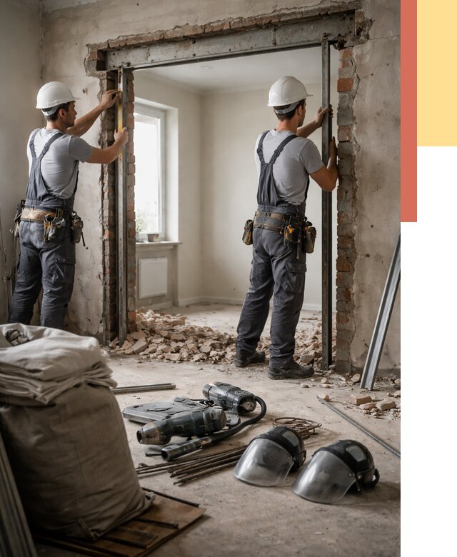 Расширение дверного проема в Елизово от 12660 руб. под ключ | ОТДЕЛОЧНИК-Лзв