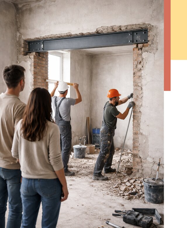 Усиление проема в стене в Елизово от 9622 руб. — усиление дверного проема металлоконструкцией | ОТДЕЛОЧНИК-Лзв