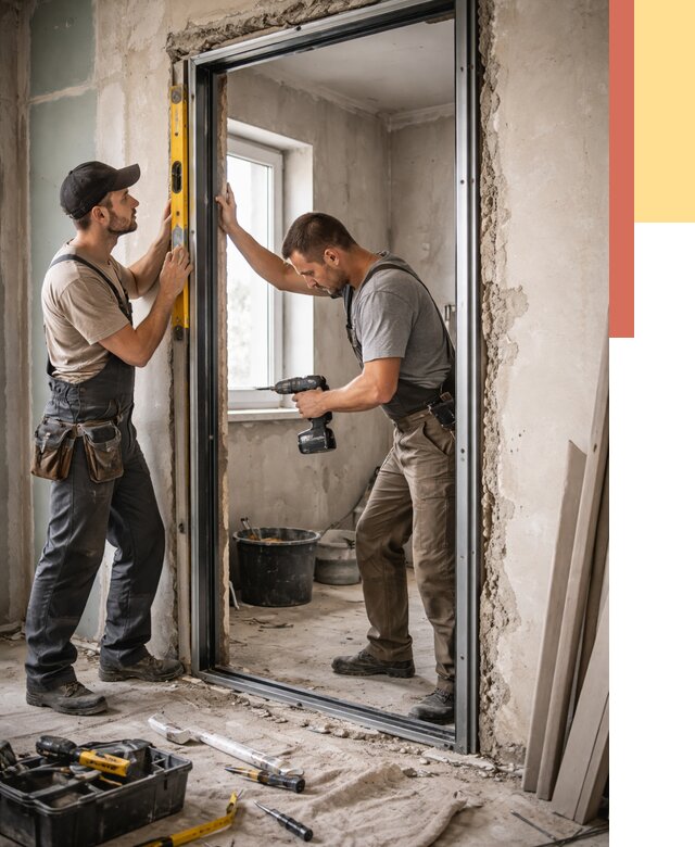 Закладка дверного проема в Елизово от 3545 руб. — быстро и недорого | ОТДЕЛОЧНИК-Лзв