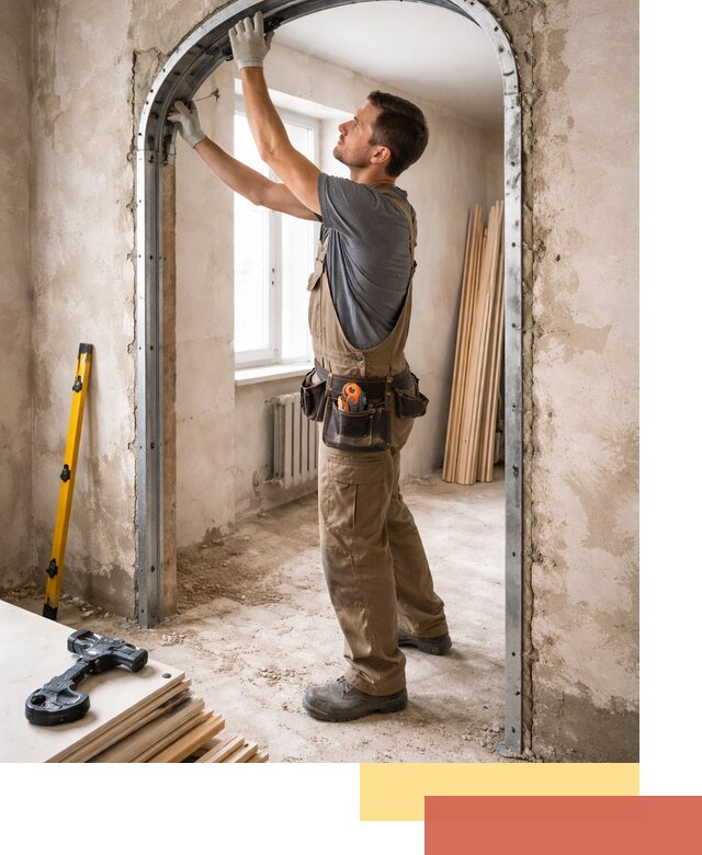 Устройство арочного проема в Елизово под ключ