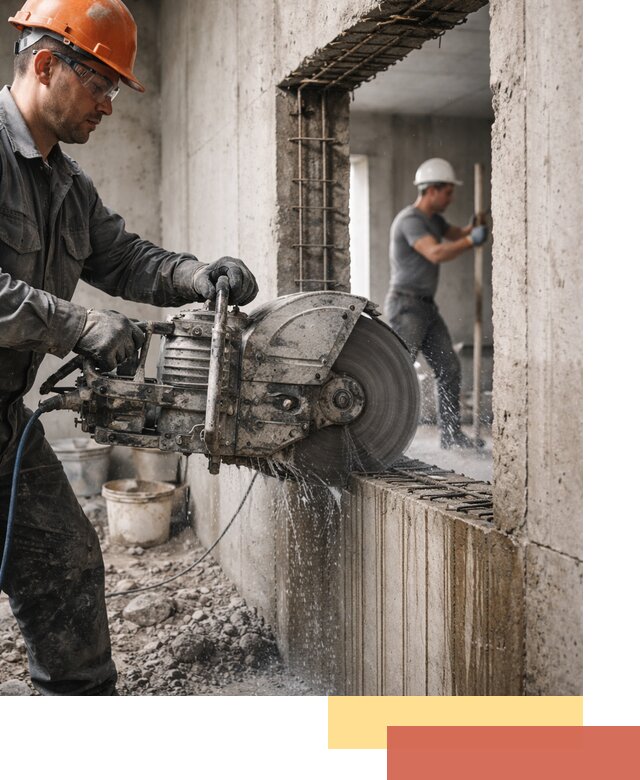 Алмазная резка проемов в Елизово быстро и точно