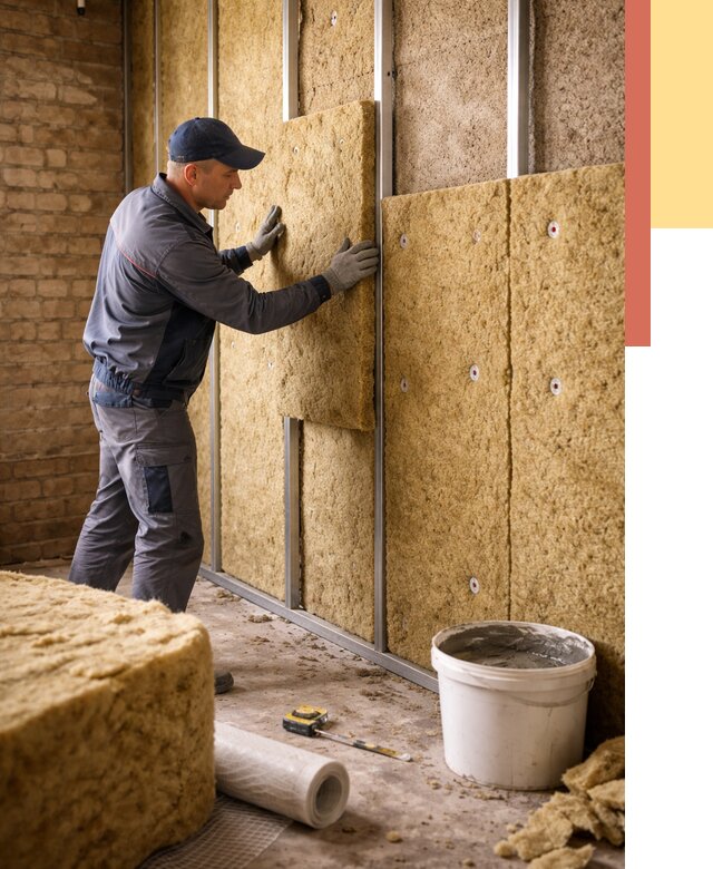 Утепление стен минватой в Елизово от 1367 руб./м2 — недорого и быстро | ОТДЕЛОЧНИК-Лзв