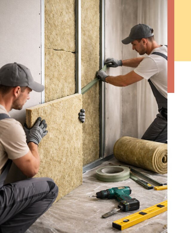 Шумоизоляция стен в Елизово под ключ от 1874 руб. | ОТДЕЛОЧНИК-Лзв