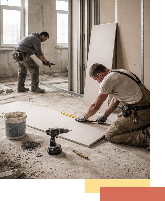 Кладка перегородок из ПГП под ключ в Елизово