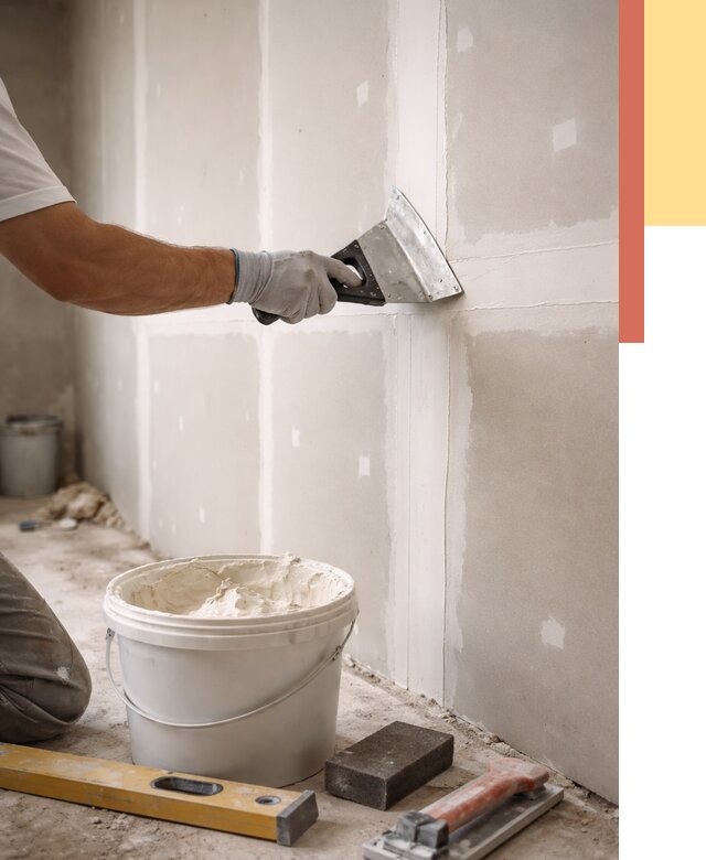 Шпаклевка перегородок из гипсокартона в Елизово от 2532 руб. — услуги ОТДЕЛОЧНИК-Лзв