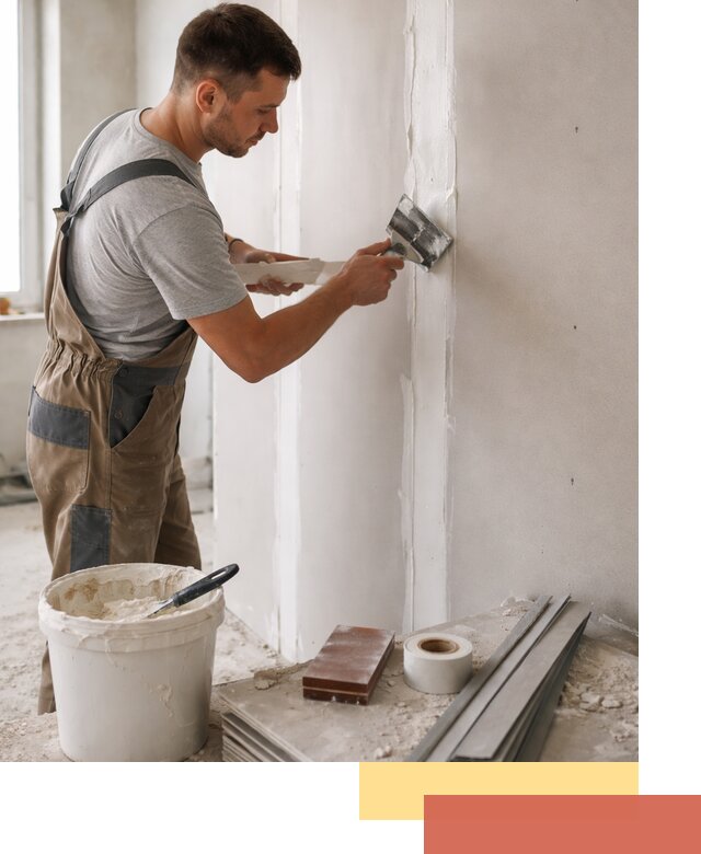 Шпаклевка перегородок из гипсокартона в Елизово качественно и быстро