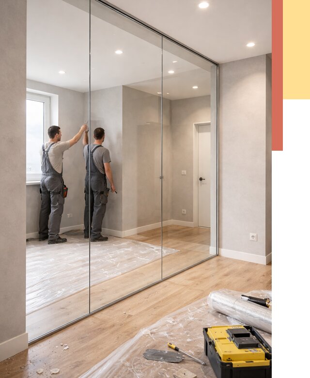 Безрамные стеклянные перегородки в Елизово — монтаж от 9622 руб. | ОТДЕЛОЧНИК-Лзв