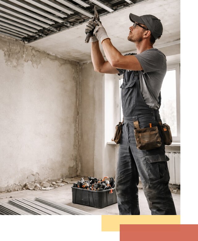 Демонтаж реечного потолка в Елизово быстро и аккуратно