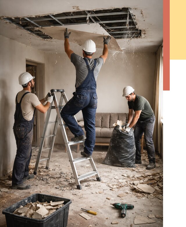 Демонтаж гипсокартонного потолка в Елизово от 425 руб. за м2 — ОТДЕЛОЧНИК-Лзв