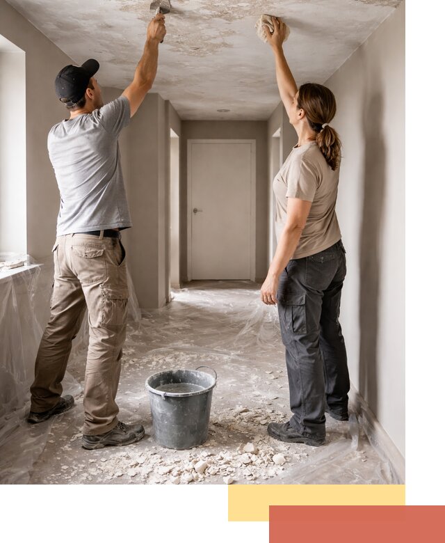 Удаление побелки с потолка в Елизово — быстро и аккуратно