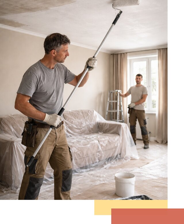 Грунтовка потолка в Елизово — подготовка под покраску и отделку