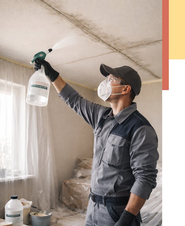 Антисептическая обработка потолка в Елизово от 2532 руб. | ОТДЕЛОЧНИК-Лзв