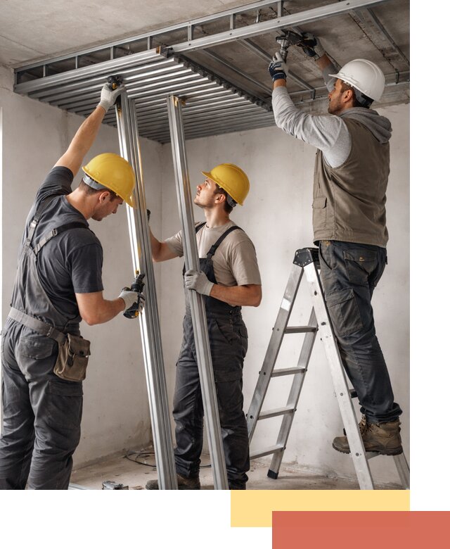 Монтаж реечного потолка под ключ в Елизово