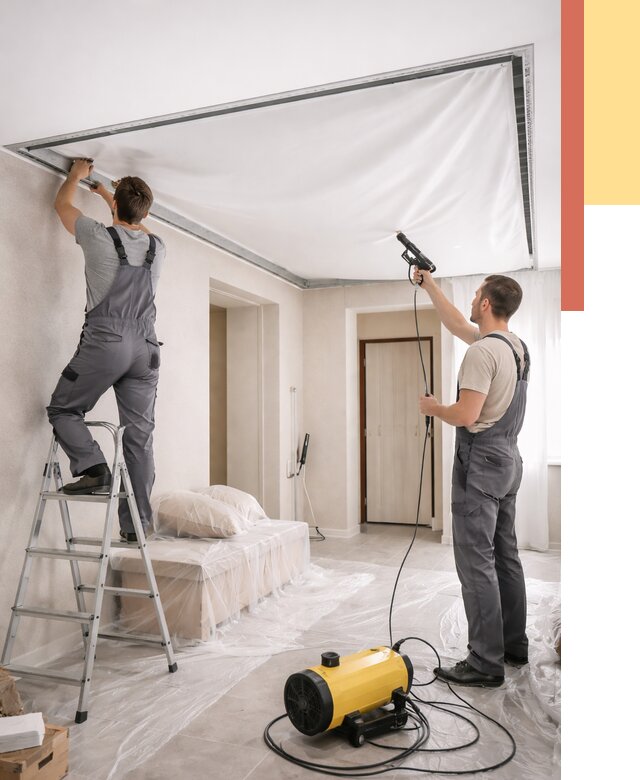 Монтаж натяжного потолка в прихожей в Елизово от 2684 руб. под ключ | ОТДЕЛОЧНИК-Лзв