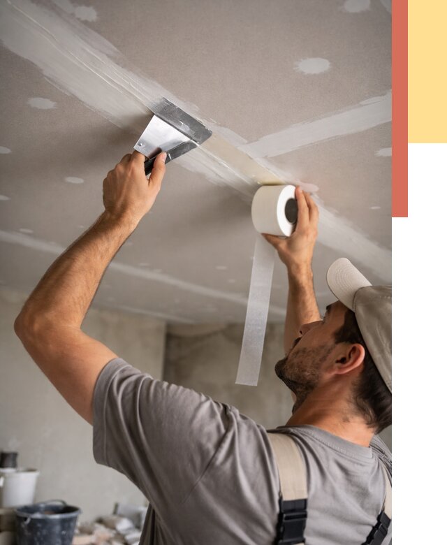 Обработка швов потолка ГКЛ в Елизово от 7596 руб. под ключ | ОТДЕЛОЧНИК-Лзв