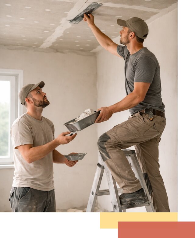 Шпаклевка потолка из гипсокартона в Елизово качественно и быстро