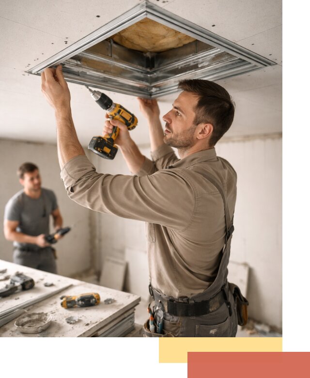 Монтаж люка в потолок из ГКЛ в Елизово