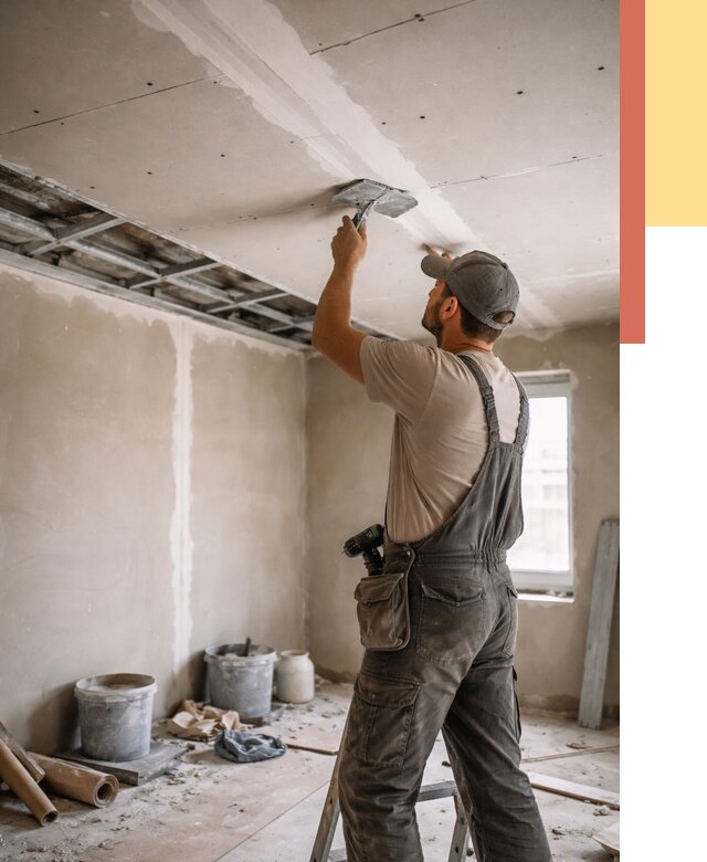 Ремонт потолка из гипсокартона в Елизово от 658 руб./м² — быстро и недорого | ОТДЕЛОЧНИК-Лзв